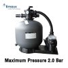 Emaux Filtration System FSP650-6W ชุดถังกรองพร้อมปั๊ม อัตราการกรอง 15.60 m3/h วาล์ว 1.5"